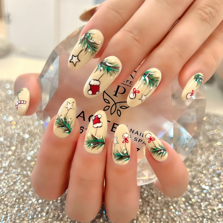 Festive Artificial Nails Bowlift