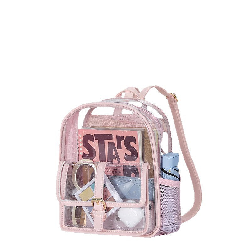 Transparent Backpack Bag with Organized Interior Bowlift
