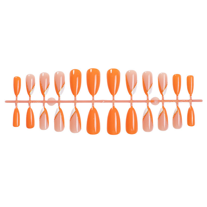 Nail set with elegant matte finish and golden accents Bowlift