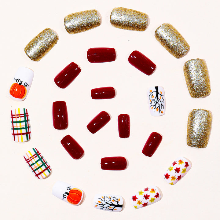 Seasonal Thanksgiving Nail Art Bowlift