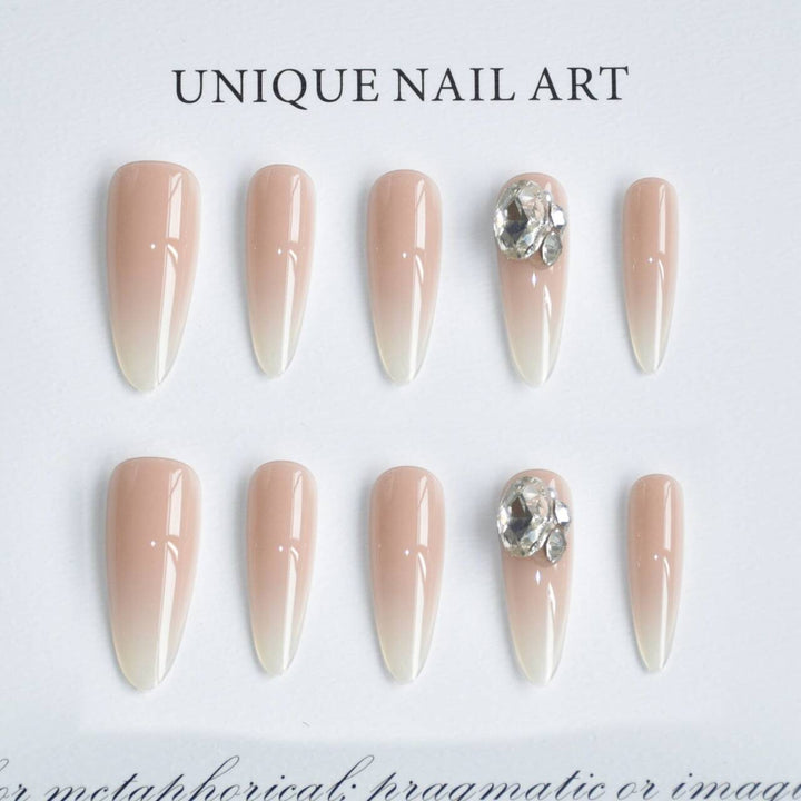 Elegant Ombre Long Stiletto Press-On Nails Bowlift