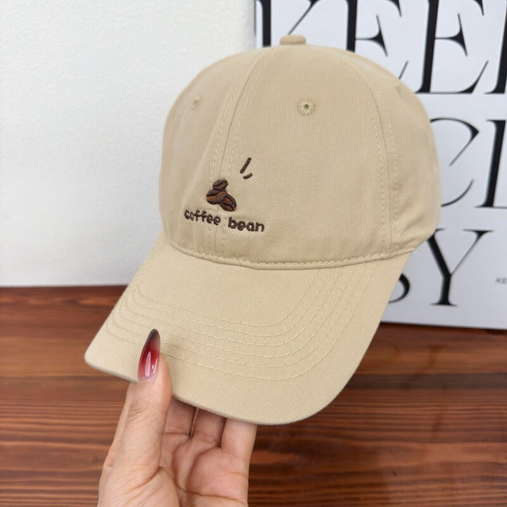 Women's Embroidered Coffee Bean Baseball Cap Bowlift