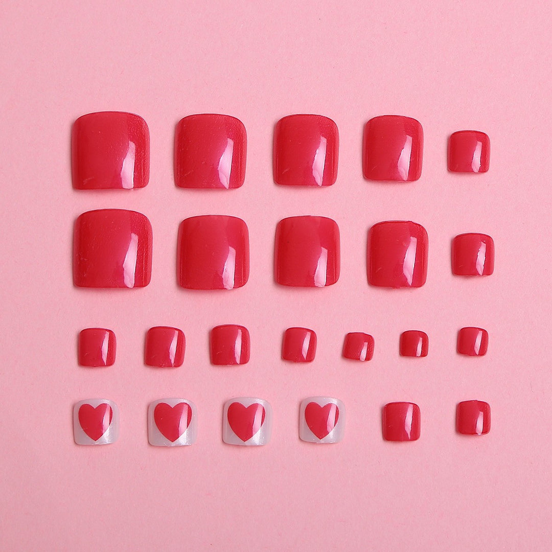 Floral Design Press-On Nail Set Bowlift