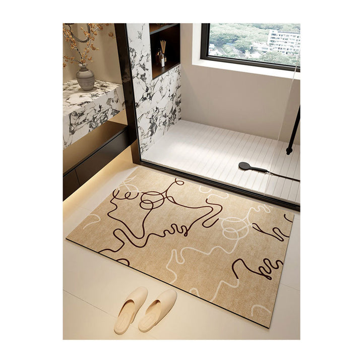 Artistic Bathroom Mat Bowlift