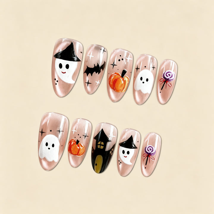 Creative Halloween Art Nail Set Bowlift