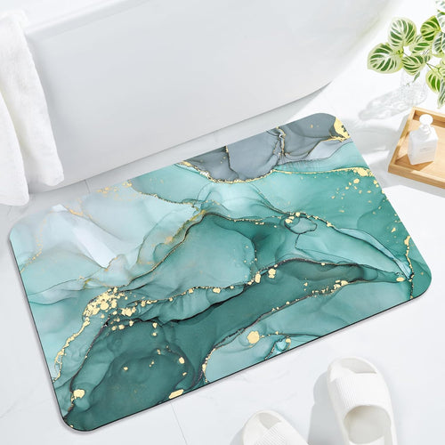 Luxury Abstract Marble Design Bath Mat