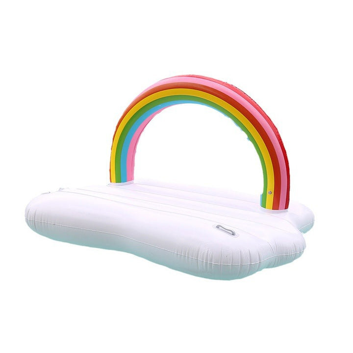 Ladies Inflatable Wellness Lounger with Rainbow Decor Bowlift