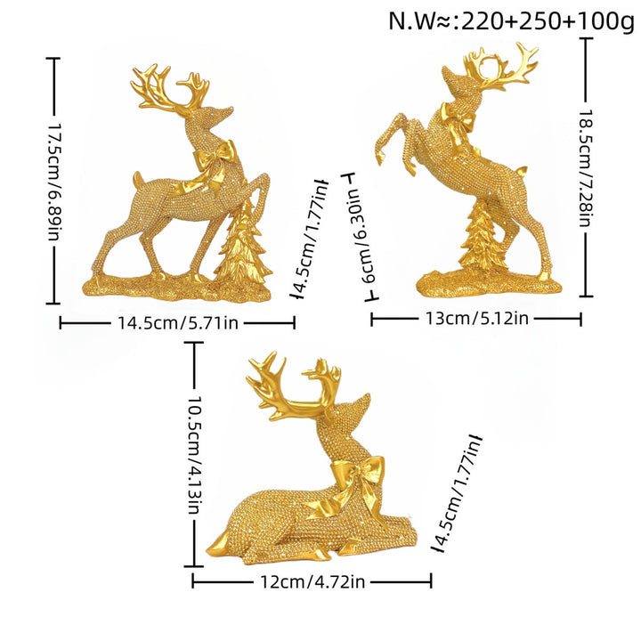 Luxurious Reindeer Sculpture Bowlift