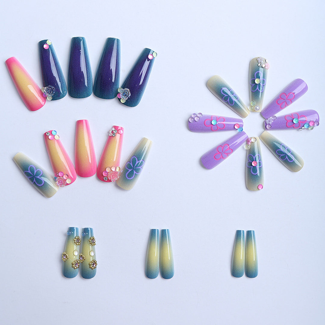 Nail art with Colorful Designs Bowlift