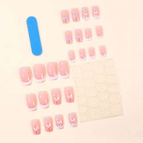 Elegant Floral Acrylic Nail Art Extensions Bowlift 1789713398