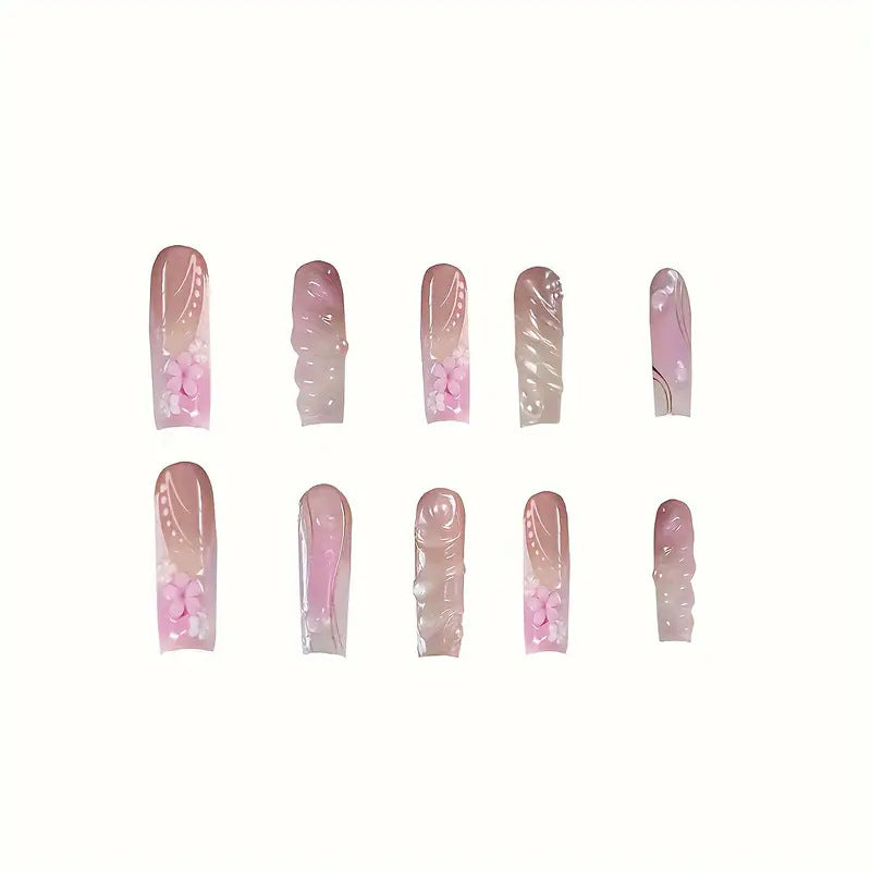 Artistic Floral Nail Enhancements Bowlift 1787977866