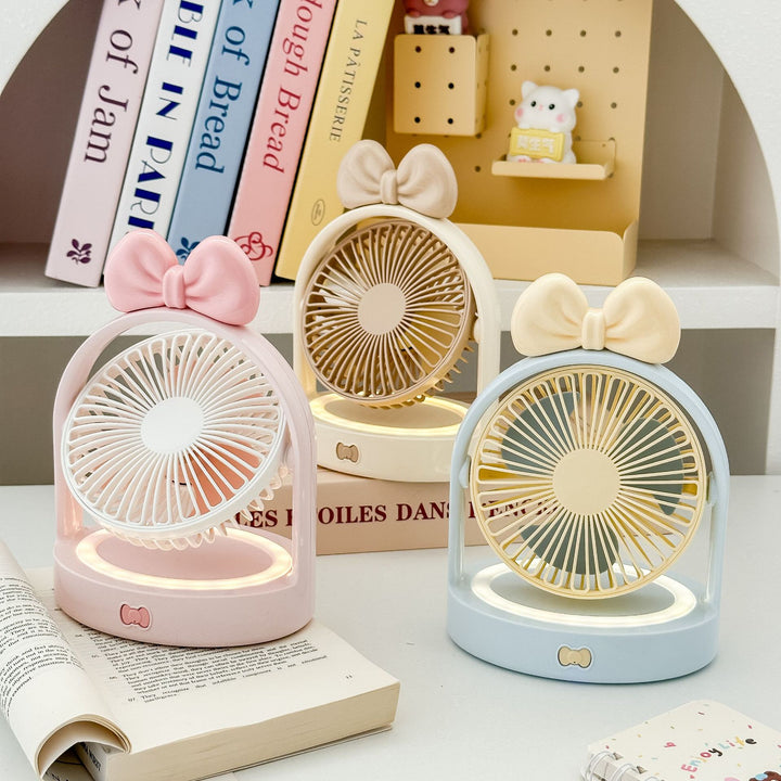 Unisex Portable Mini Fan in Elegant Flower Design Bowlift