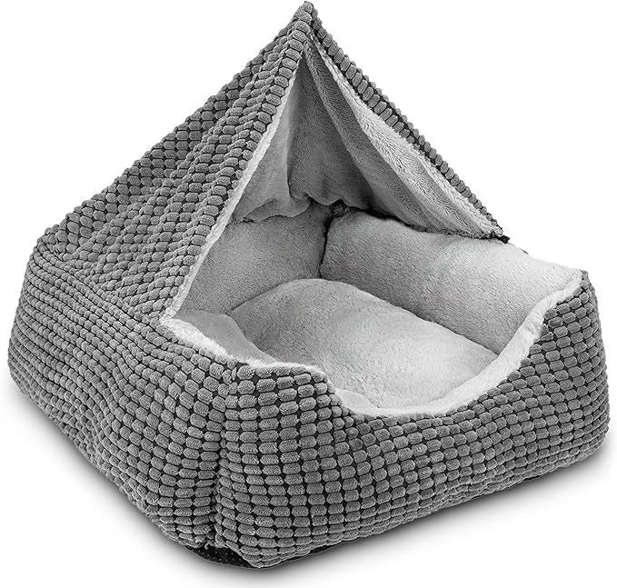 Plush Triangle Hideaway Dog Bed