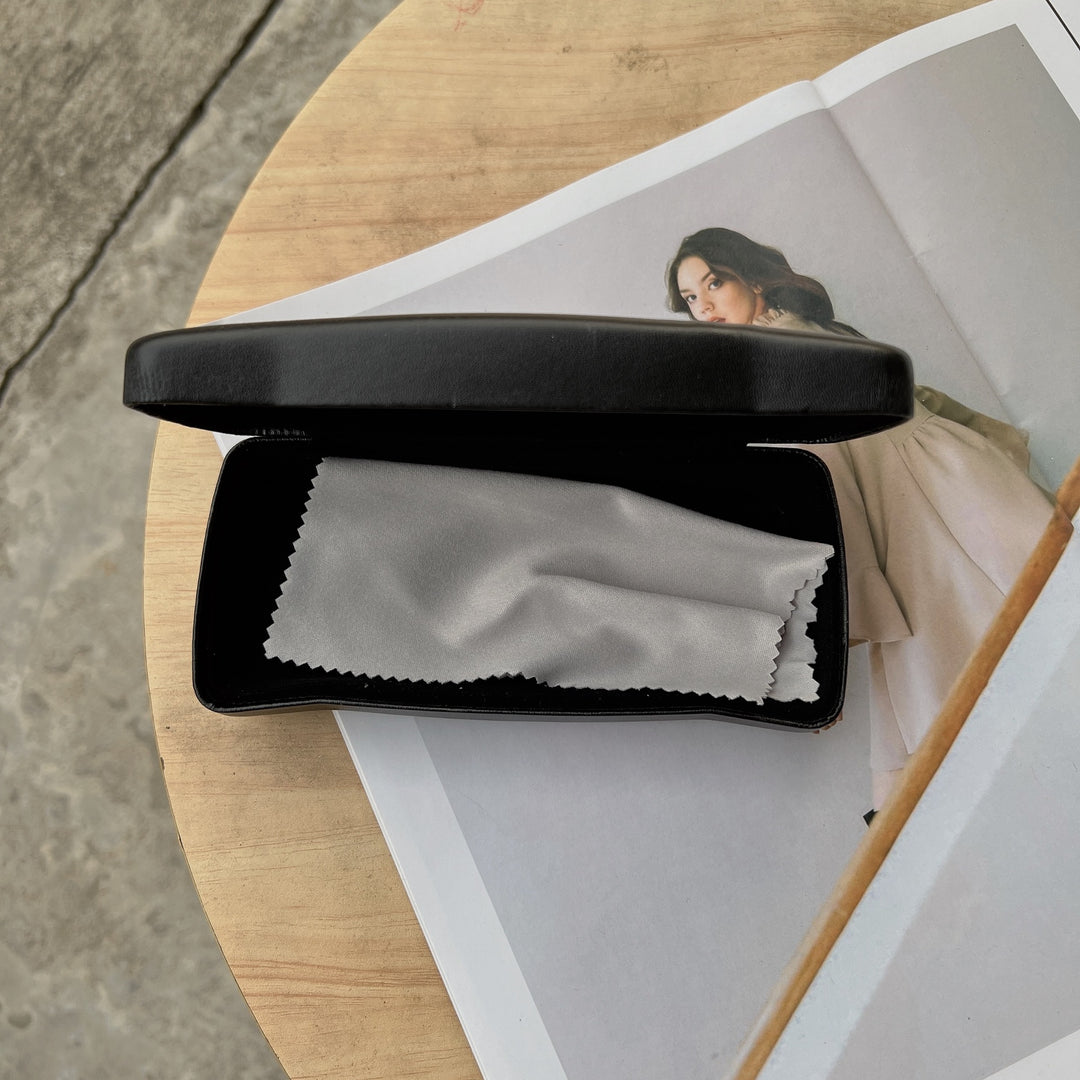 Elegant Leather Eyeglasses Case Bowlift