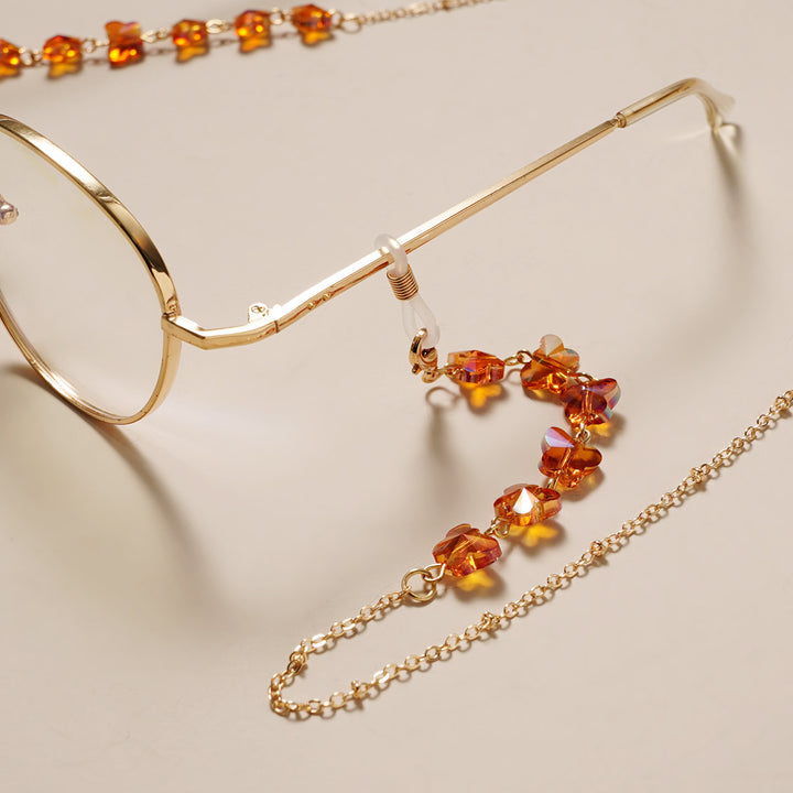 Floral Embellished Eyewear Chain Bowlift