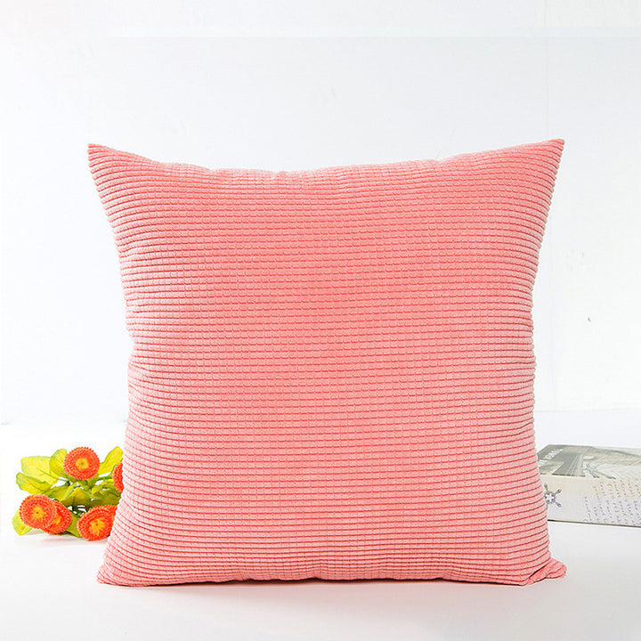Textured Ribbed Decorative Cushion