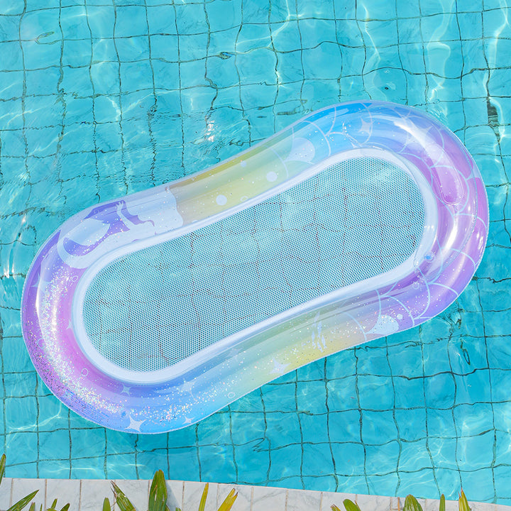Women Inflatable Water Lounge with Mesh Surface Bowlift