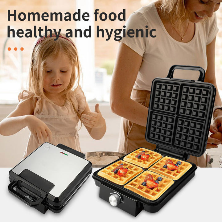 Modern Electric Waffle Maker with Non-Stick Plates Bowlift