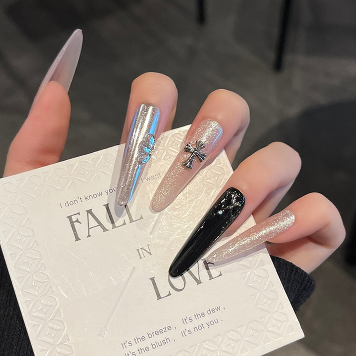 Stylish Stiletto Press-On Nail Extensions Bowlift