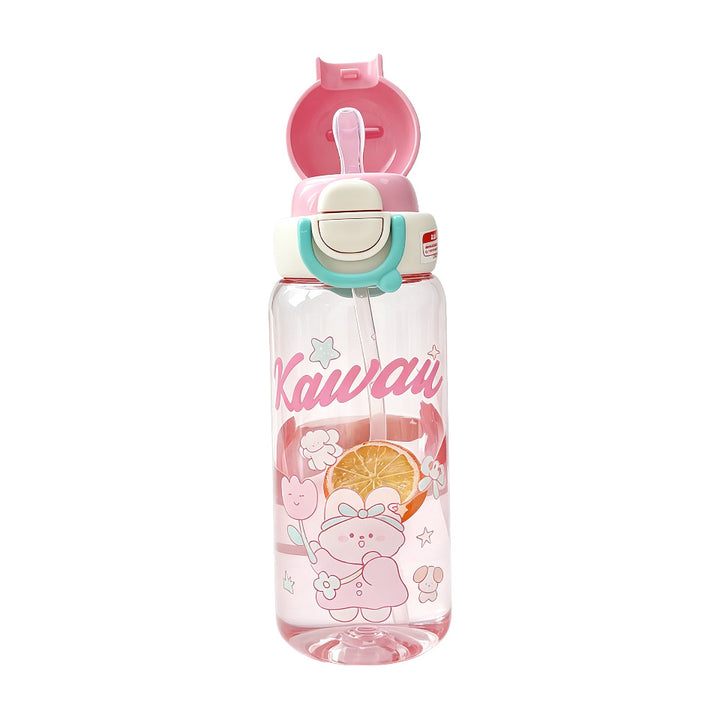 Ladies water bottle with practical spout and playful design Bowlift