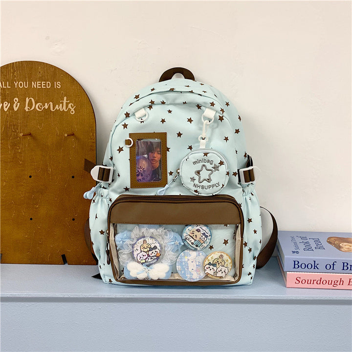 Quirky Star Print Backpack