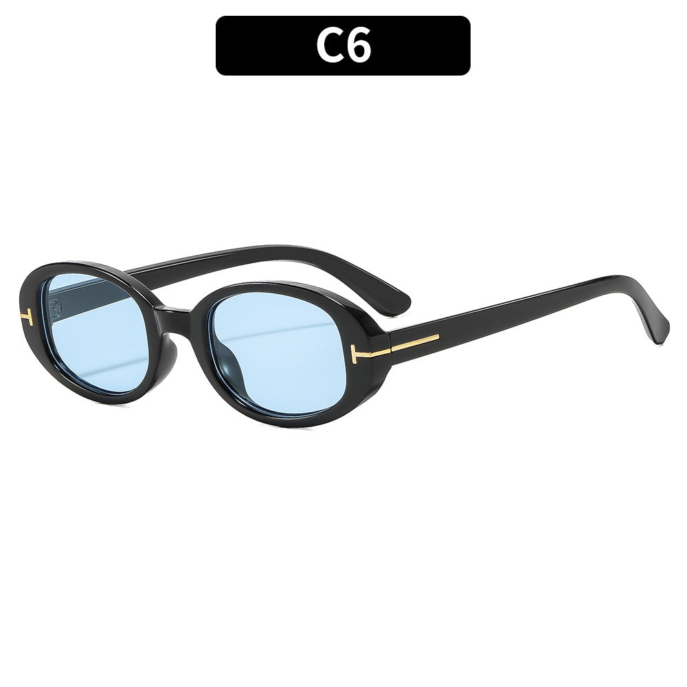 Vintage Oval Cat-Eye Sunglasses