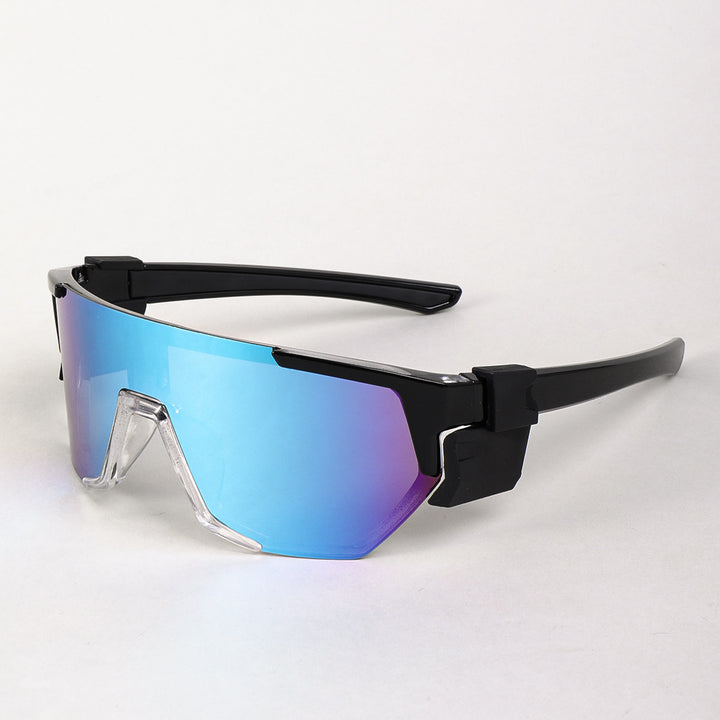 Women's sports sunglasses in a modern futuristic design with polarized lenses Bowlift