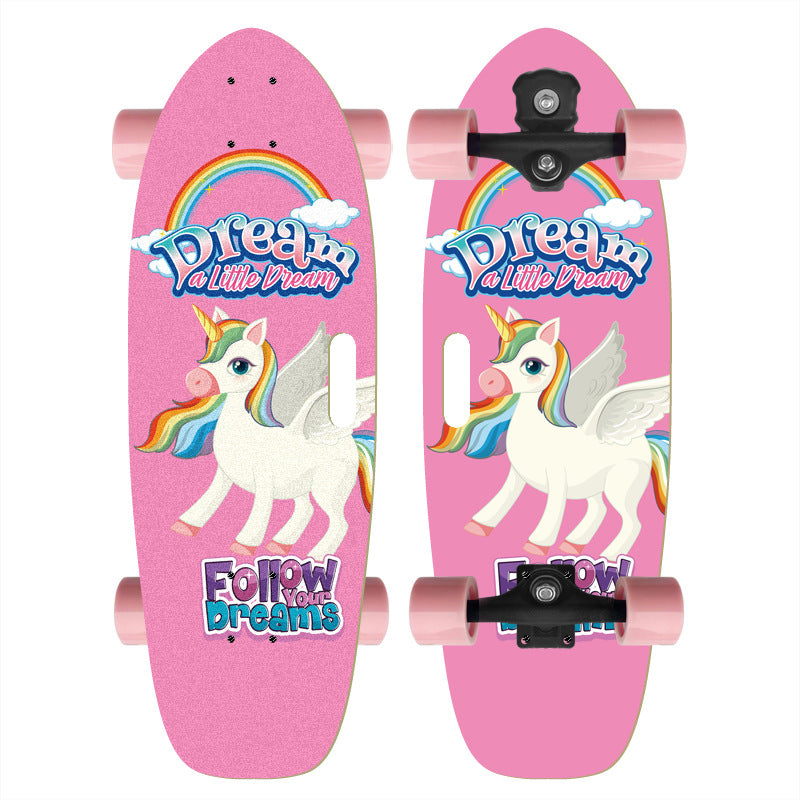 Skateboard with Custom Cartoon Design Bowlift