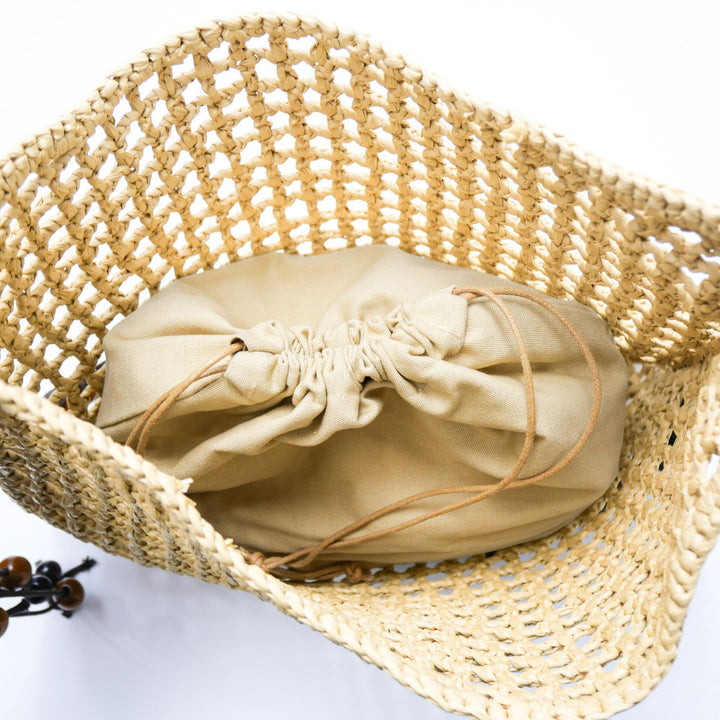Handwoven shoulder bag with original design Bowlift