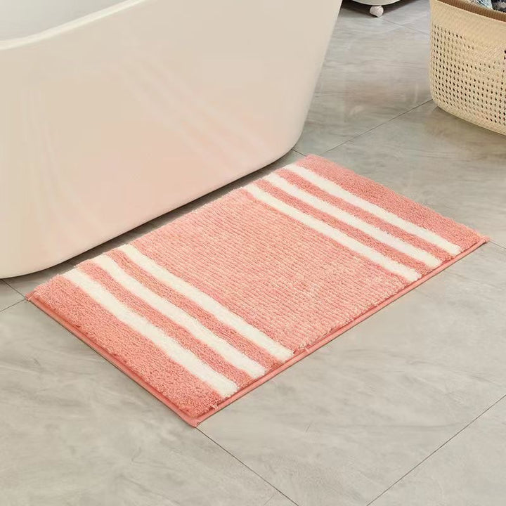 Textured Striped Bath Mat Bowlift
