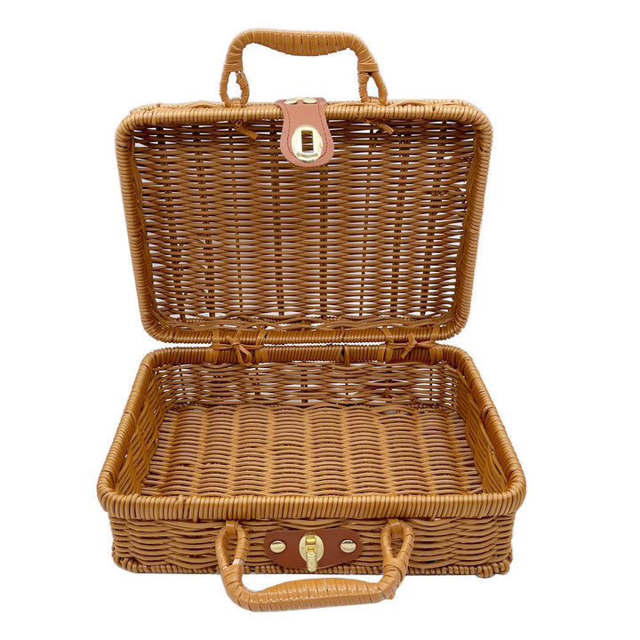 Rustic Woven Storage Basket Bowlift
