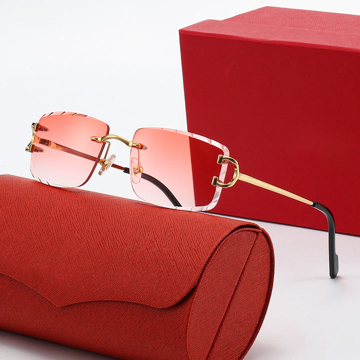 Ladies elegant half-frame corrective glasses Bowlift