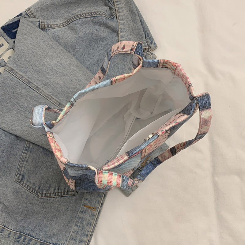 Stylish Patchwork Tote Bag