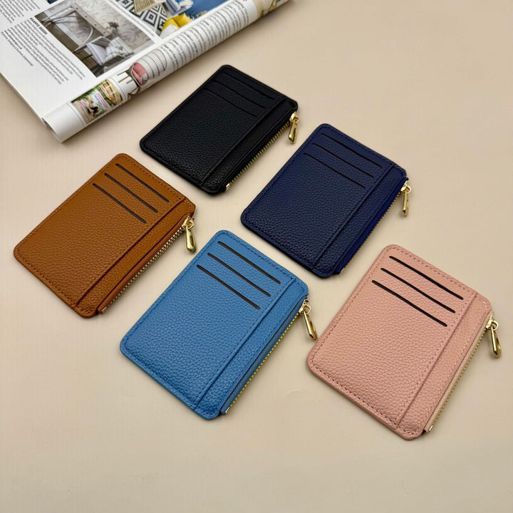 RFID-Blocking Leather Card Holder