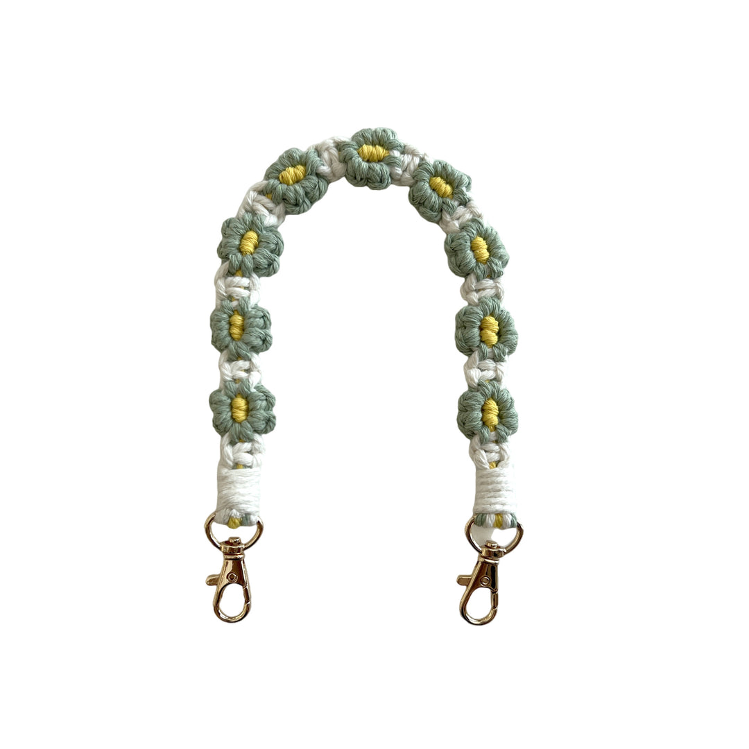 Floral Macrame Keychain Strap Bowlift