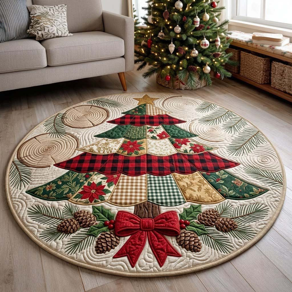 Round Christmas Tree Carpet