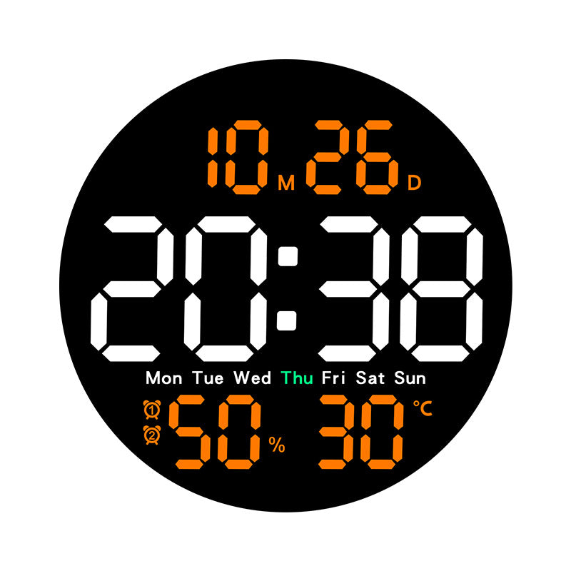 Digital Multifunction Alarm Clock with Temperature and Hygrometer Display Bowlift
