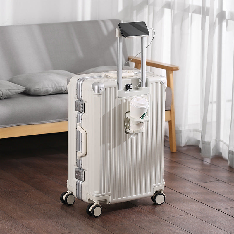 Unisex Smart Travel Suitcase with USB Charging Port Bowlift