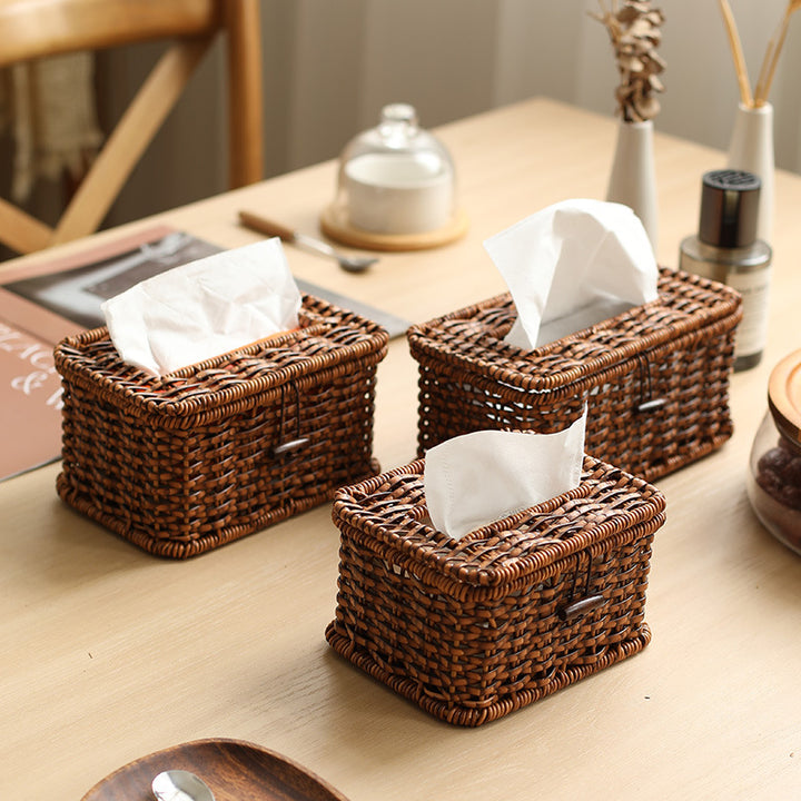 Handcrafted Wicker Storage Box Bowlift