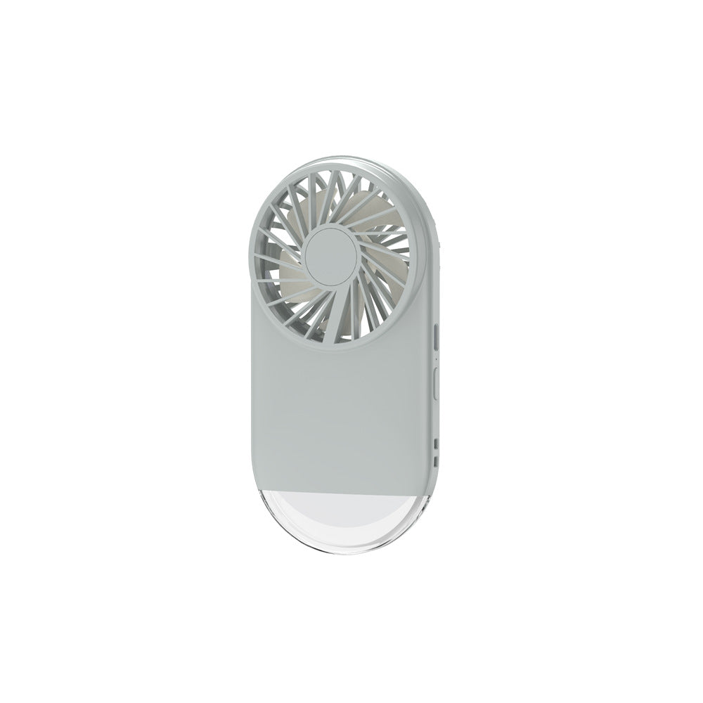 Unisex Rechargeable Handheld Cooling Fan with LED Light Bowlift