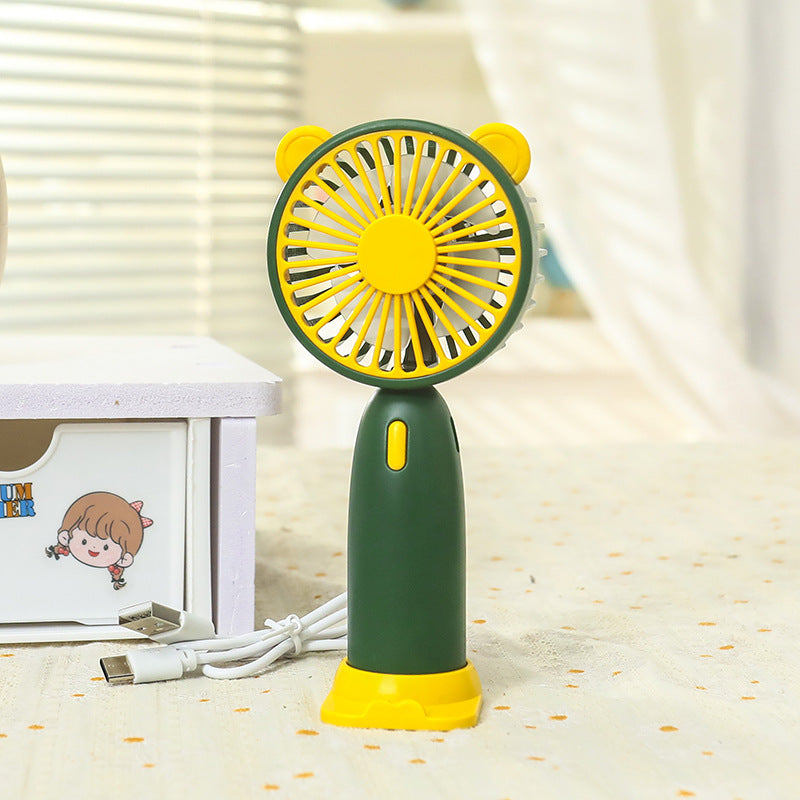 Women's Portable Mini Fan with Cute Cat Design Bowlift
