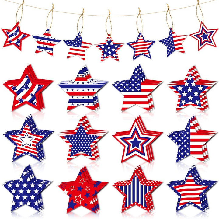Unisex nan multi-layer 3D paper star hanging decoration with hanging loops Bowlift