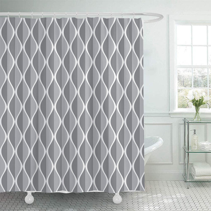 Modern Geometric Shower Curtain Bowlift