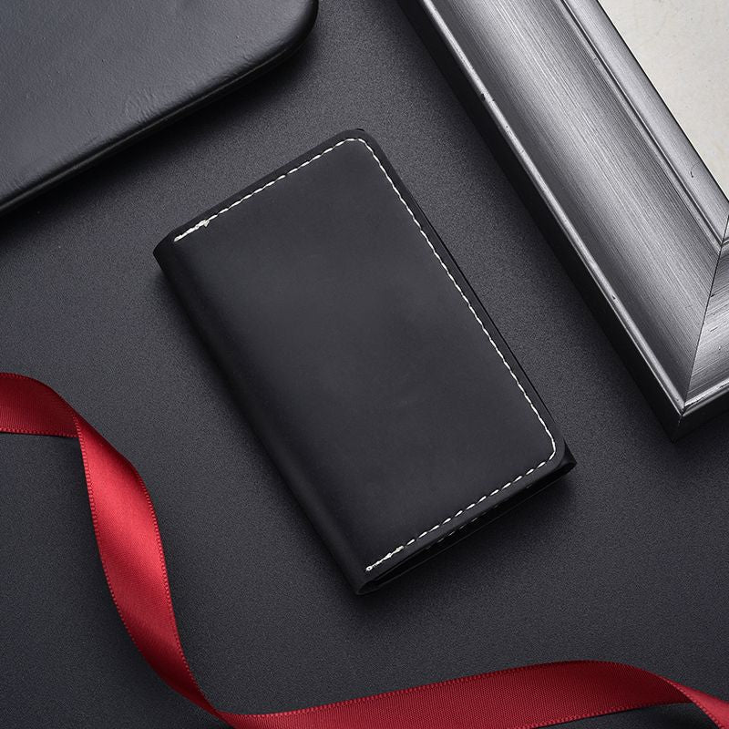 Premium Leather Minimalist Passport Holder Bowlift