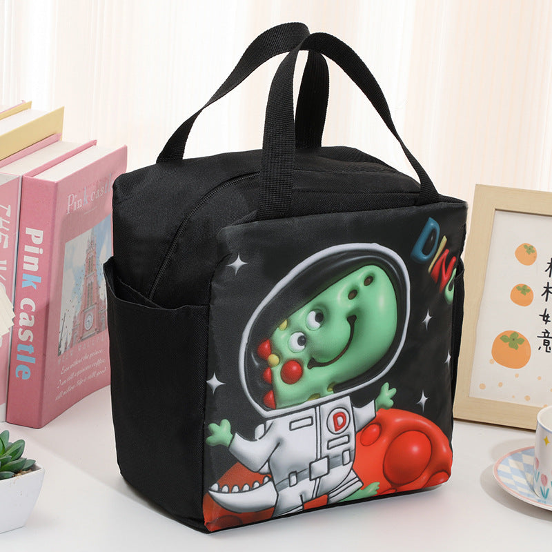 Playful Space-Themed Lunch Cooler Bag
