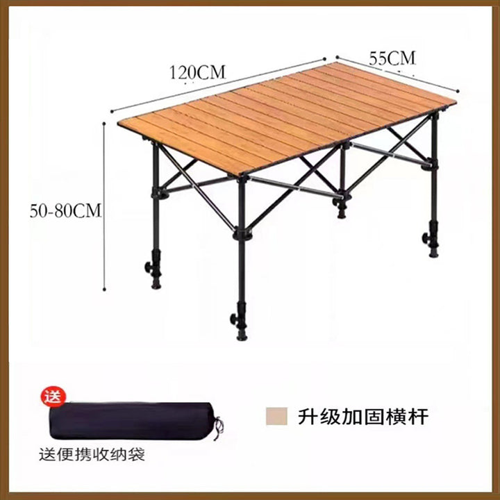 Folding Camping Table With Adjustable Height Bowlift