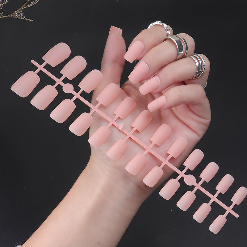 Matte Finish Long Stiletto Press-On Nails Bowlift