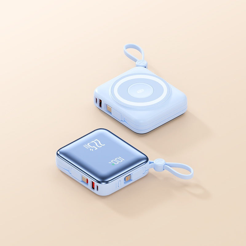 Portable Wireless Power Bank with Smart Charging Function and LCD Display Bowlift