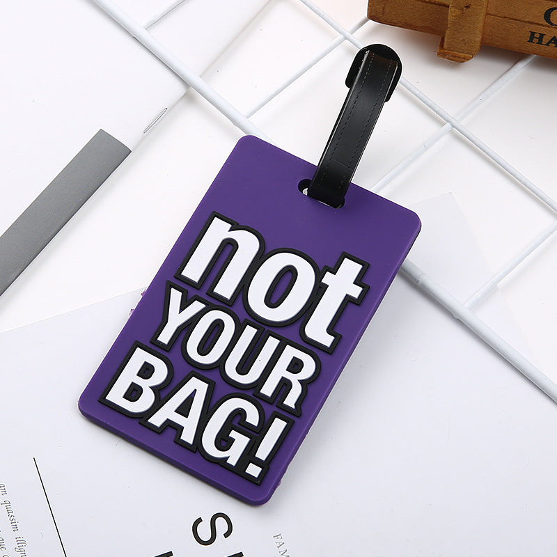 Unisex Luggage Tag with Eye-catching Message Bowlift