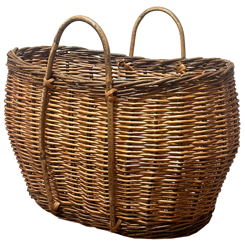 Rustic Handwoven Basket Bowlift